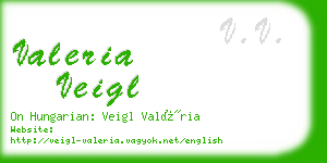 valeria veigl business card